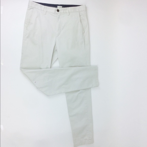 mens cream skinny chinos